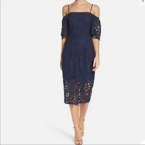 Chelsea28 Navy Lace Dress